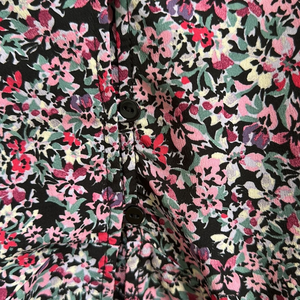 Zara floral shirt dress, size 9 - Picture 4 of 7